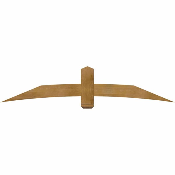 Ekena Millwork Bellingham Rough Sawn Timber Gable Bracket, Western Red Cedar, 84"W x 17"H x 4"D x 6"F, 5/12 Pitch GBW084X17X0406BEL00RWR - main